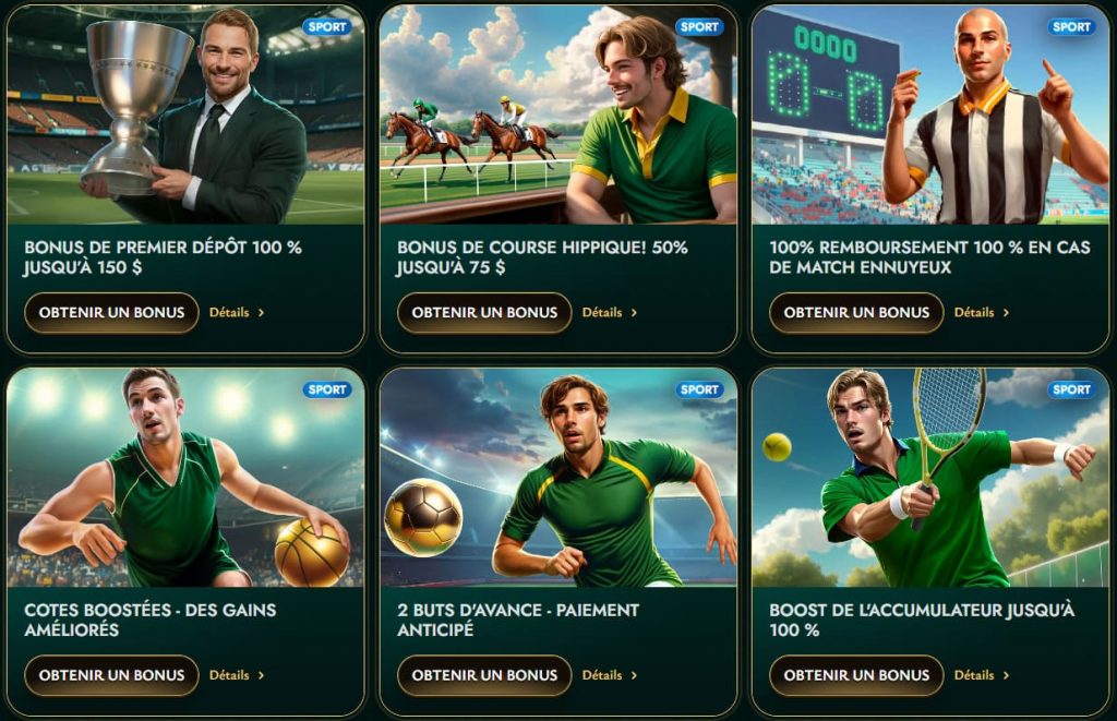 Interface mobile affichant l’onglet des bonus Cashed Casino